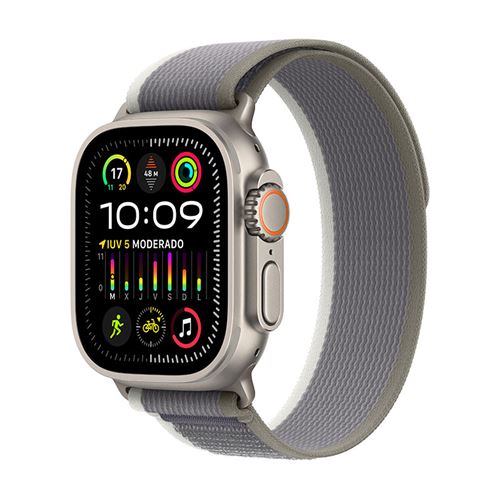 Apple Watch Ultra 2 49mm LTE  Caja de Titanio con correa Loop Trail Verde/Gris - Talla M/L