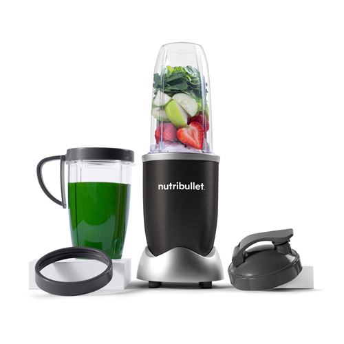 Batidora personal Nutribullet Pro NB907B, tritan, sin BPA, 6 complementos, 0.9 l, 900W, Negro