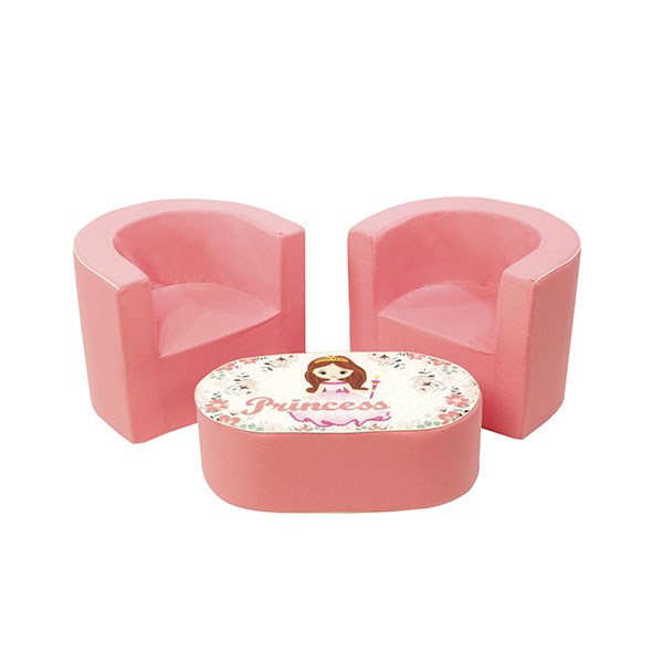 Conjunto de mesa y sillas princesa