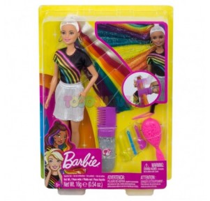 Muñeca Barbie Pelo Arcoiris