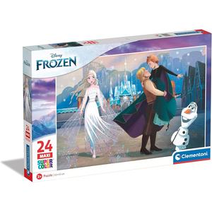 Clementoni - Frozen - Puzzle infantil de 24 maxi piezas grandes Disney ㅤ