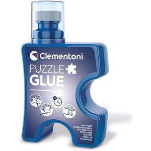 Clementoni - Pegamento líquido para puzzles con aplicador de esponja, secado rápido, 200 ML ㅤ