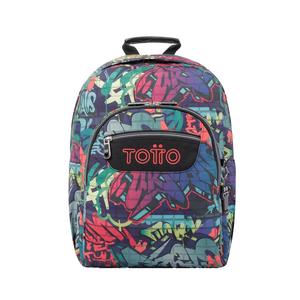 Totto - Mochila escolar adaptable a carro graffiti Acuareles