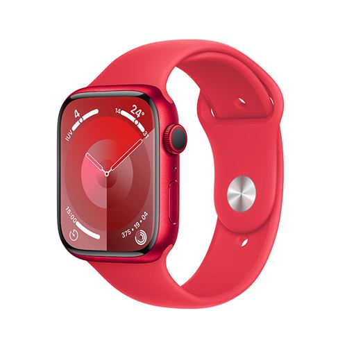 Apple Watch S9 GPS 45mm Caja de aluminio (PRODUCT)RED y correa deportiva (PRODUCT)RED - Talla M/L