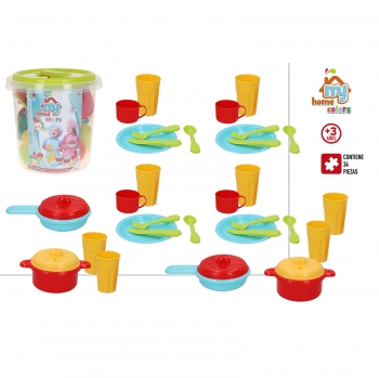 Cubo Accesorios de Cocina con 38 Pzs - ColorBaby