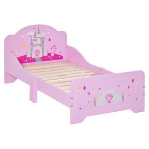 Homcom - Cama infantil 3-6 años color rosa