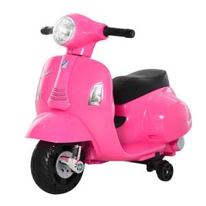 Homcom - Moto Eléctrica Vespa rosa