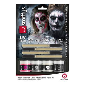 Kit De Látex Líquido Con 4 Colores Para Catrina De 29,5 Ml.