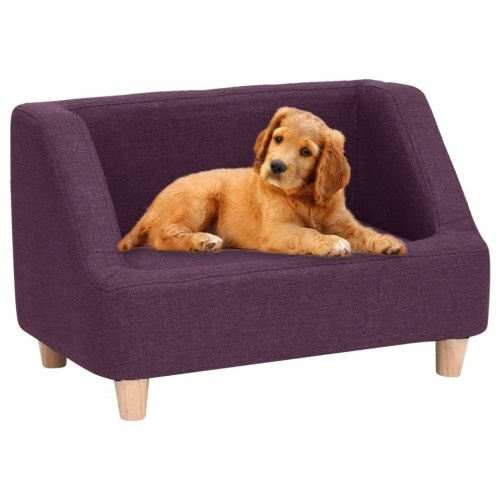 Sofá rectangular para perros color Púrpura