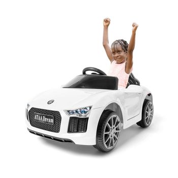 Ataa Dream Blanco - Coche Eléctrico Infantil Para Niños Batería 6v Con Mando Control Remoto