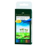 Blíster de 6 rotuladores Faber-Castell Pitt Artist Pens