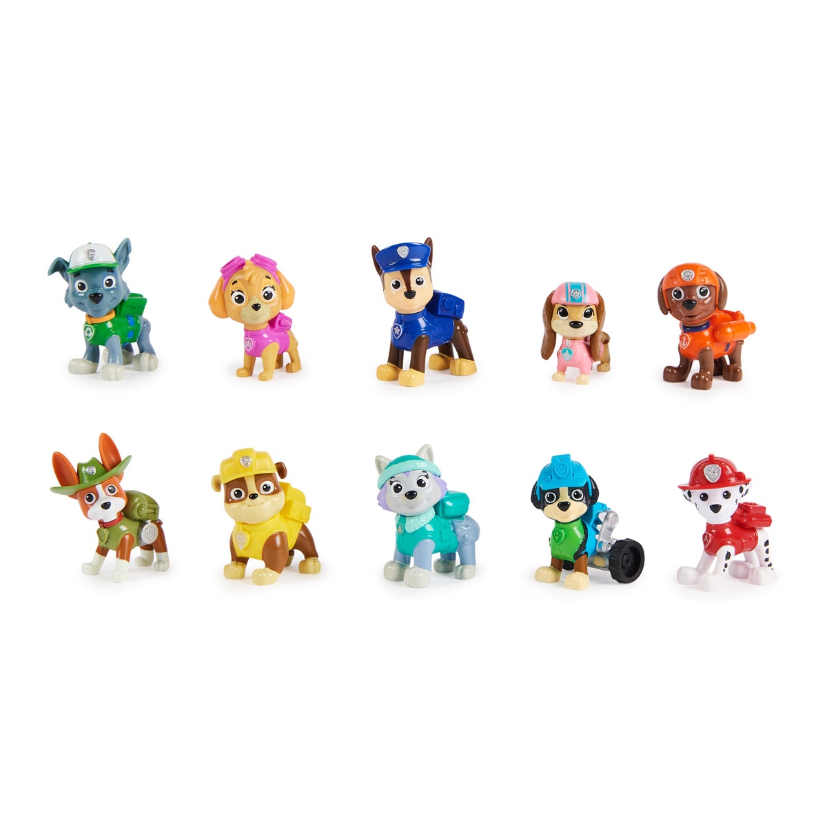 Spin Master - Pack Con 10 Figuras De Acción Paw Patrol Coleccionables