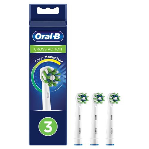 3 cabezales de recambio Oral-B CrossAction Clean Maximiser