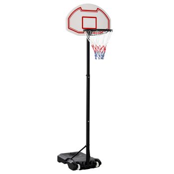 Canasta De Baloncesto De Pie Homcom Metal Pe, 73x49x249cm, Multicolor