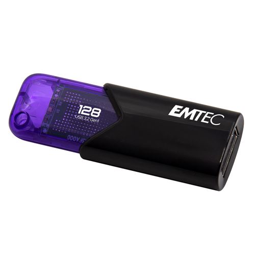 Pendrive Memoria USB 3.2 Emtec B110 Click Easy 3.2 Morado 128GB