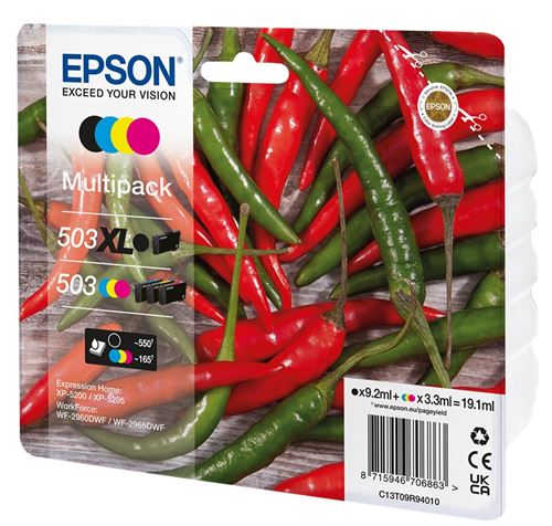 Cartucho de tinta Epson 503 XL Negro + 503 CMY