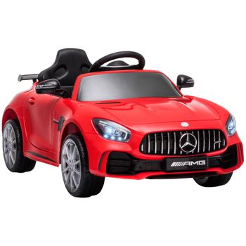 Coche Eléctrico Para Niños +3 Años Con Control Remoto Rojo Homcom