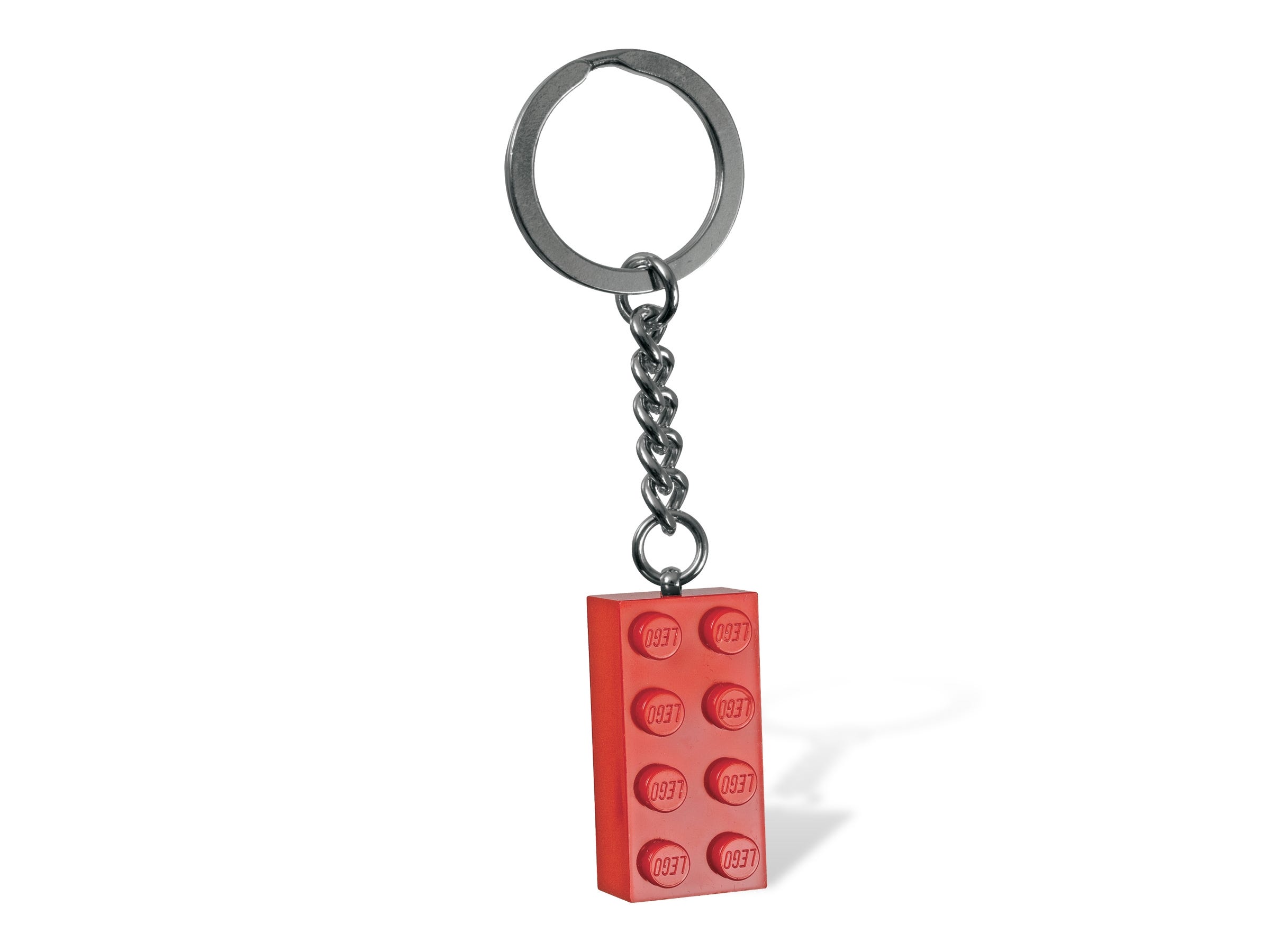 Llavero de ladrillo LEGO rojo