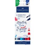 Pack de 6 Rotuladores acuarelables Faber-Castell Goldfaber Aqua Dual Markers Seaside