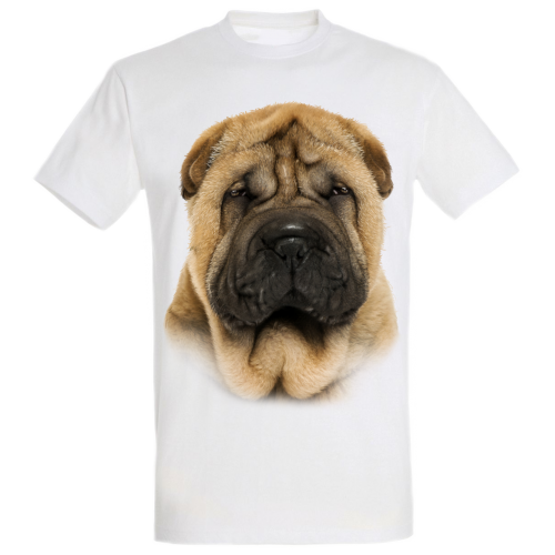 Camiseta Shar Pei color Blanco