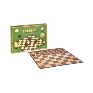 Juego de Damas Olivo en marrón