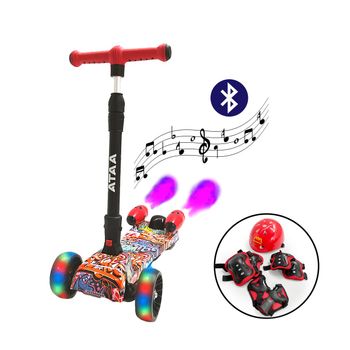 Patinete Shuttle Premium Para Niños Con Humo Modelo Graffiti - Patinetes Eléctricos Infantiles Para Niños