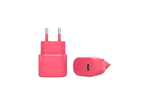 Cargador Muvit for change USB-C 25W Magenta