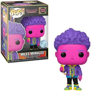 Funko - Spider-man - Spider-Verse Blacklight Millas Morales figura Pop ㅤ