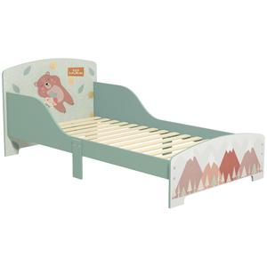 Homcom - Cama infantil Montañas Verde