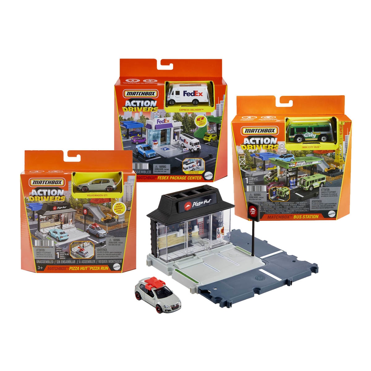 Matchbox - Set De Juego Surtido Para Pistas De Coches De  Action Drivers Mattel