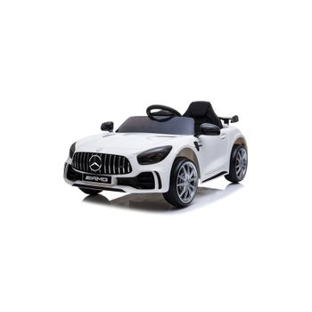 Mercedes Gtr 12v Blanco - Coche Eléctrico Infantil Para Niños Batería 12v Con Mando Control Remoto