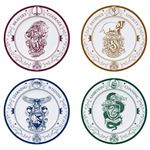 Set 4 platos Harry Potter Casas Hogwarts