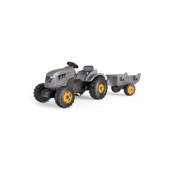 Tractor Infantil Con Pedales Stronger Xxl Muy Resistente Con Remolque Smoby