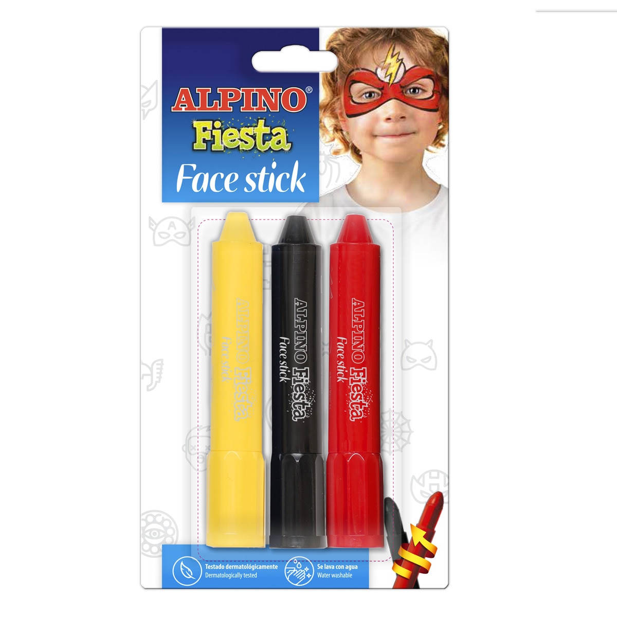 Alpino - Blister Maquillaje Super Heroes Face Stick 3