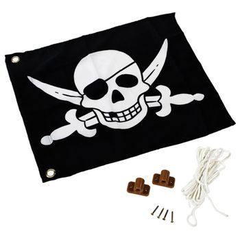 Axi Bandera Pirata 55x45 Cm Negra Y Blanca A507.012.00