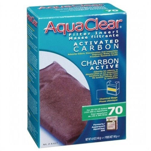 Carbón Aquaclear 70 para acuarios