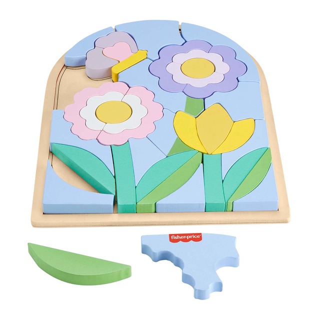 Fisher-Price - Puzzle madera de flores Fisher-Price.