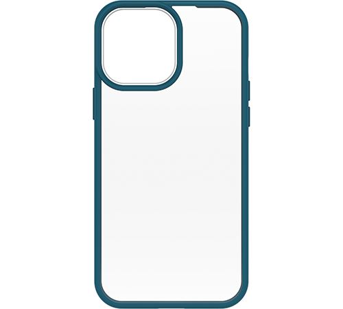 Funda Otterbox React Transparente Marco Azul para iPhone 13 Pro Max