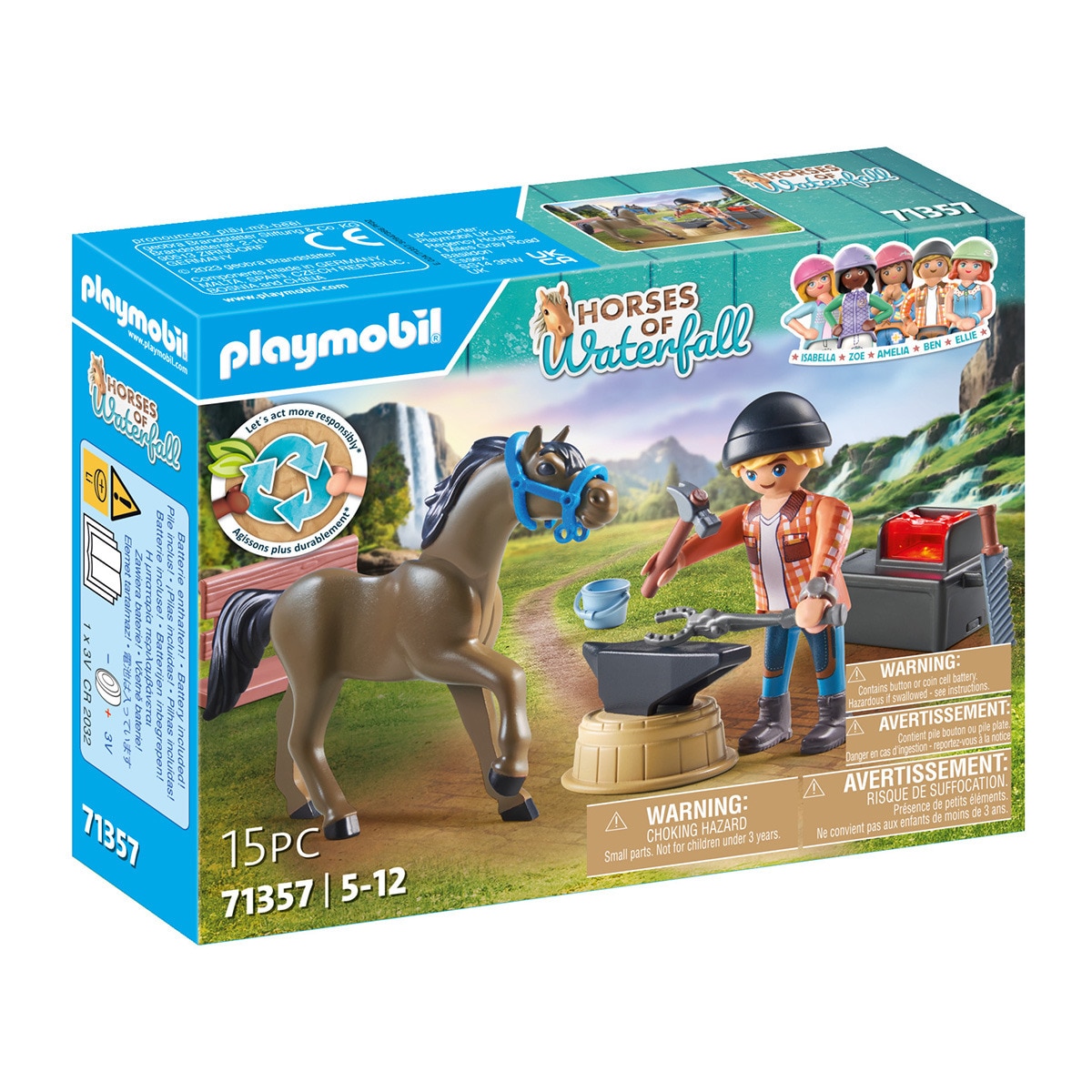 Playmobil - Set Herrador Ben Y Aquiles Playmobil.