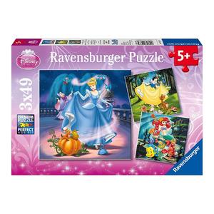 Ravensburger - Princesas Disney - Pack 3 puzzles 49 piezas