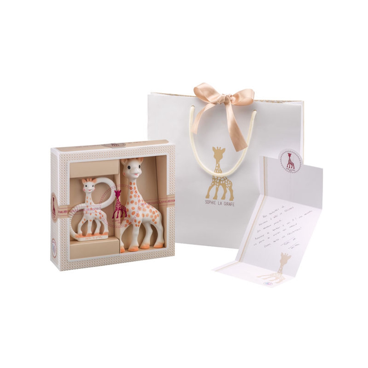 Sophie La Girafe® - Pack Regalo Sophie La Girafe Mi Primer Set Sophie + Anillo De Dentición 100% Natural