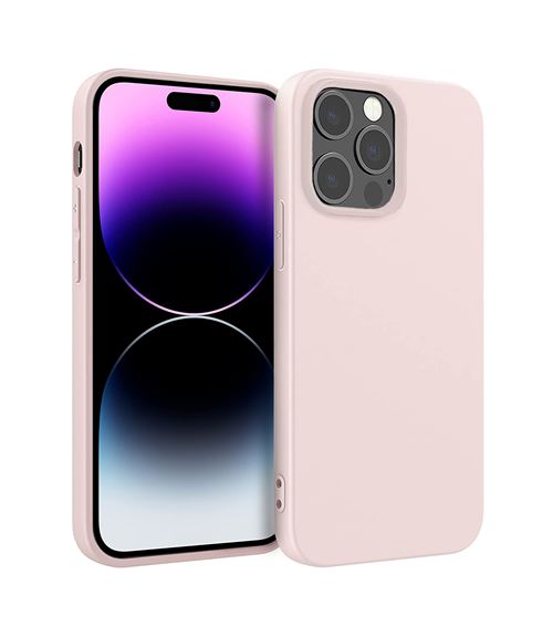 Funda de silicona Icoveri Rosa para iPhone 14 Pro