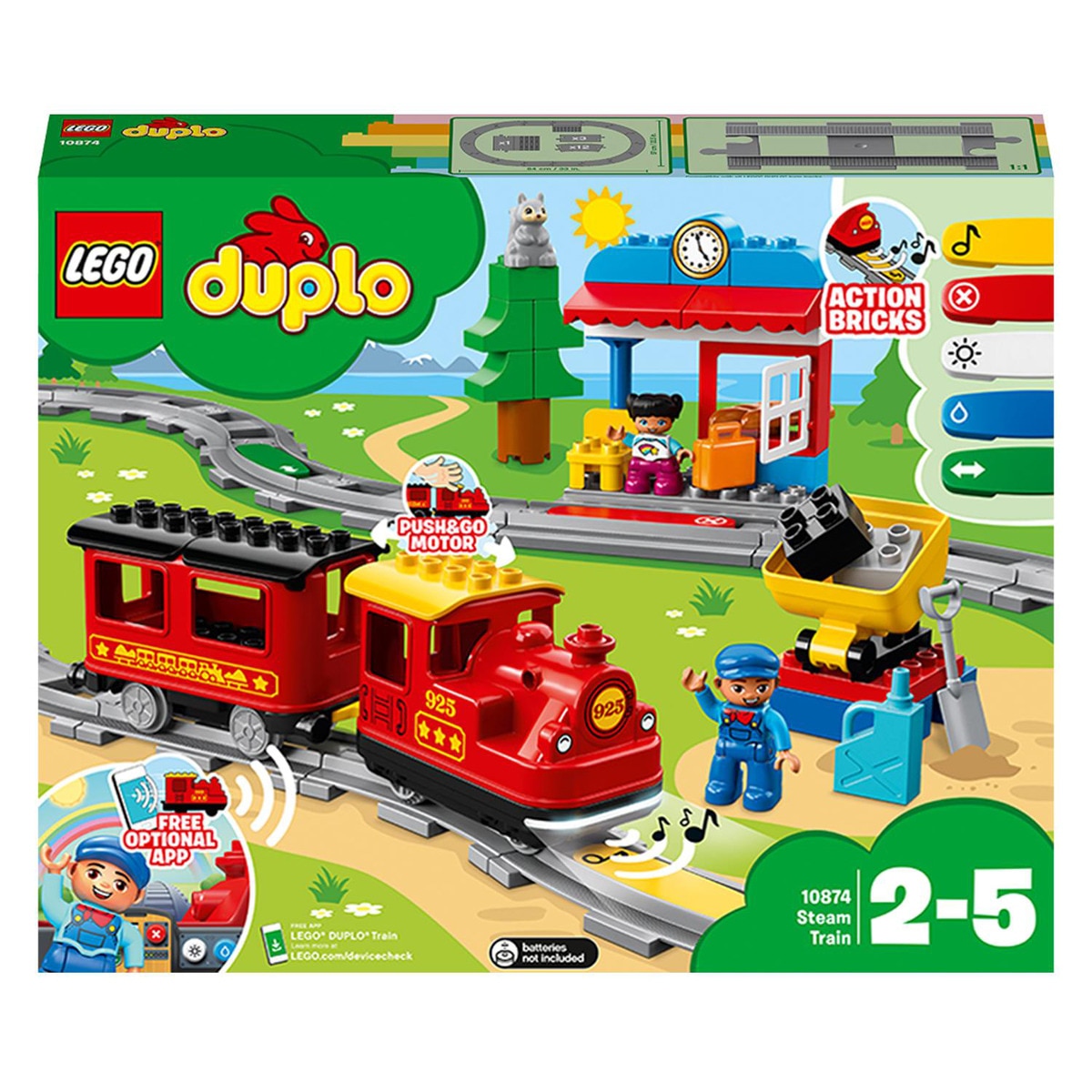 LEGO -  De Construcción Tren De Vapor Teledirigido Con Sonido Y Luces DUPLO