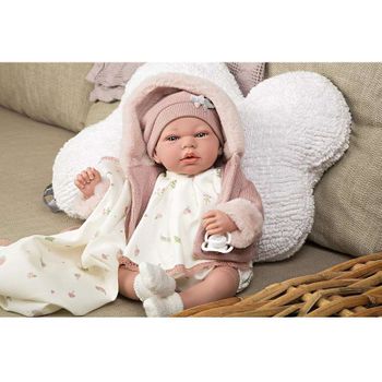 Muñeca Elegance Andie 40 Cm Con Cuerpo Blando Y Manta (muñeco Con Peso) (muñecas Arias - 60682)