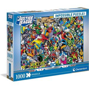 Clementoni - Puzzle de diseño de cómic DC Comics, 1000 piezas, multicolor, talla única ㅤ