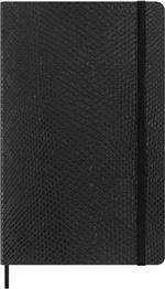 Cuaderno Moleskine L rayas tapa blanda vegana negro