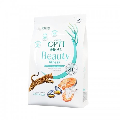 Optimeal Beauty Fitness Peso Saludable Coctel Marino pienso para gatos