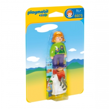 Playmobil - 1.2.3 Mujer con Gato