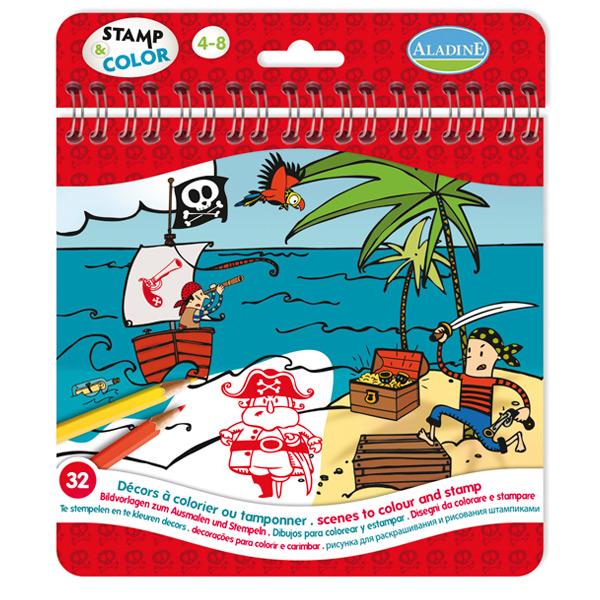 Stamp and colour Pirata