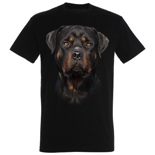 Camiseta Ralf Nature Rottweiler color negro